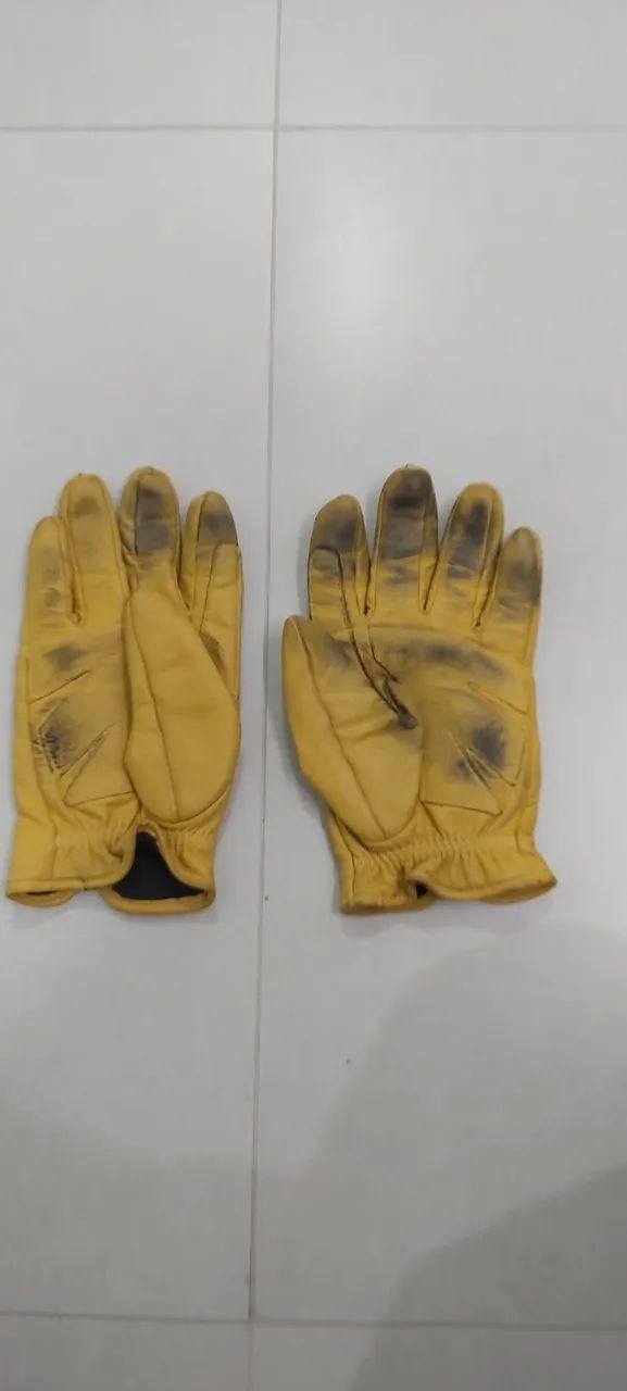 Luvas de couro de carneiro para motociclista - Foto 2