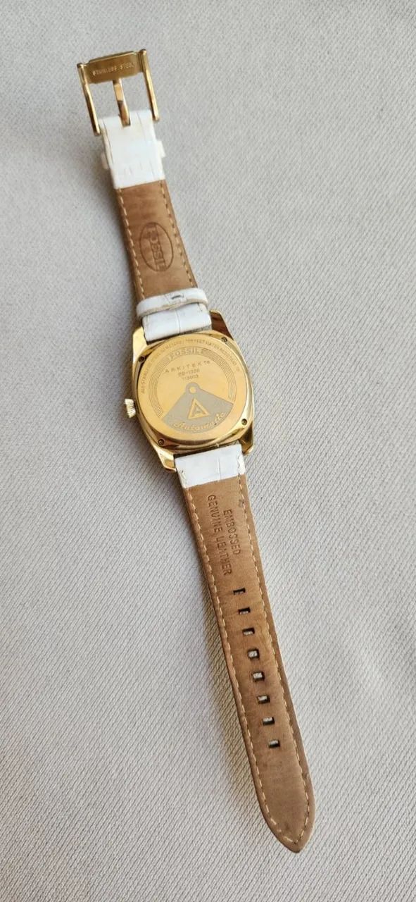 Relógio feminino dourado FOSSIL Arkitekt automático ES-1366. - Foto 4