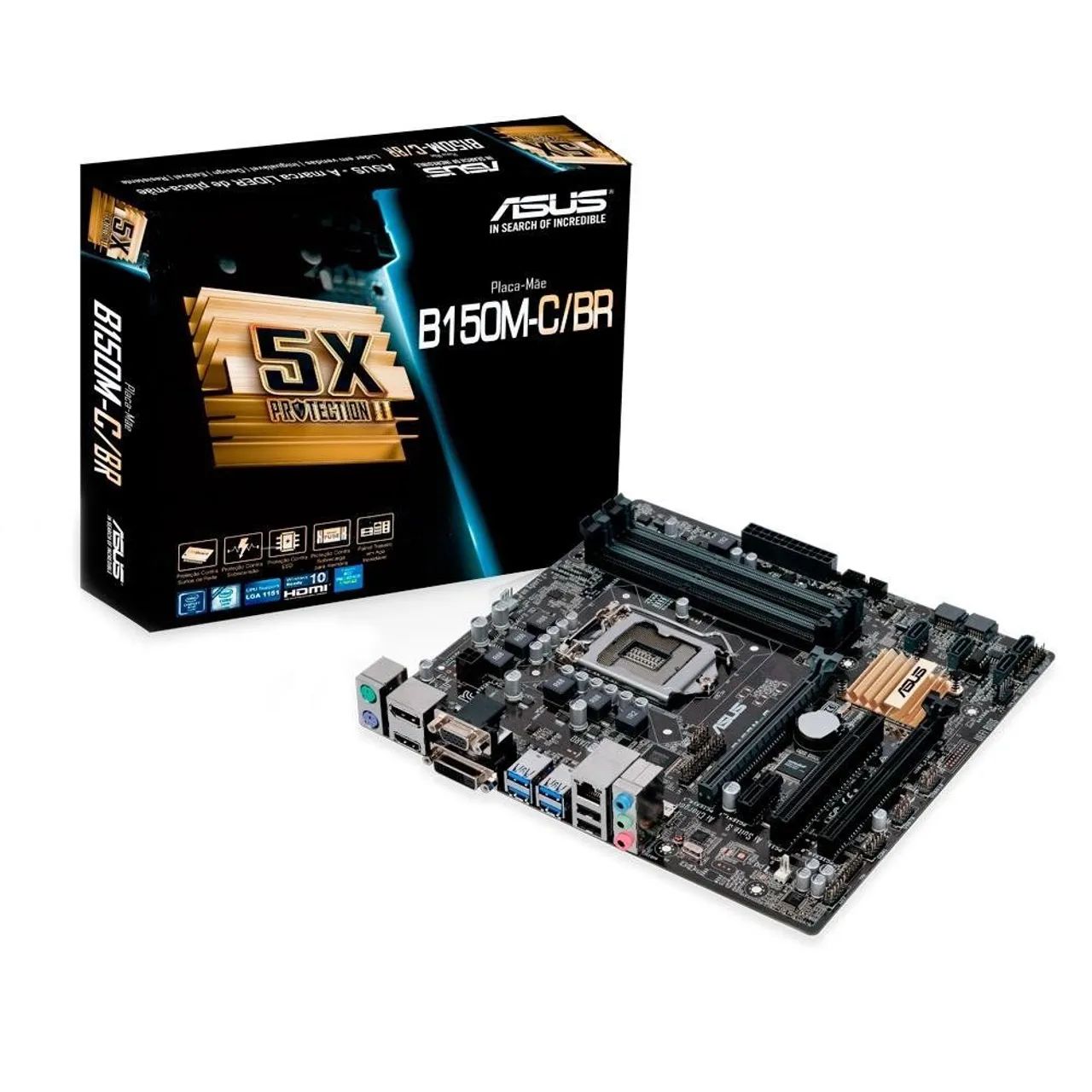 KIT Processador Intel i5-7600K + Placa mãe Asus B150M-C - Foto 2