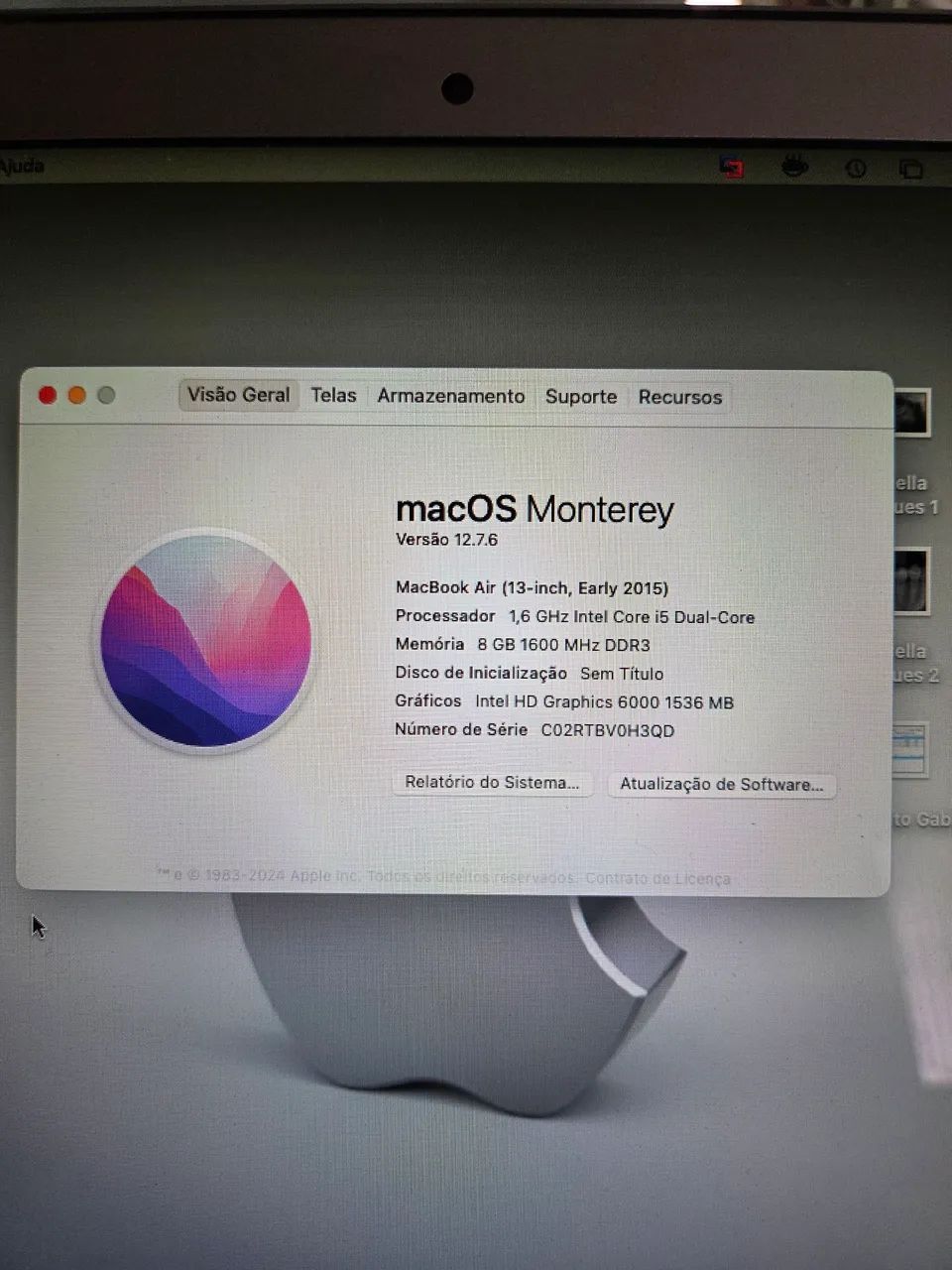 MacBook Air 2015 - 13 polegadas  - Foto 3