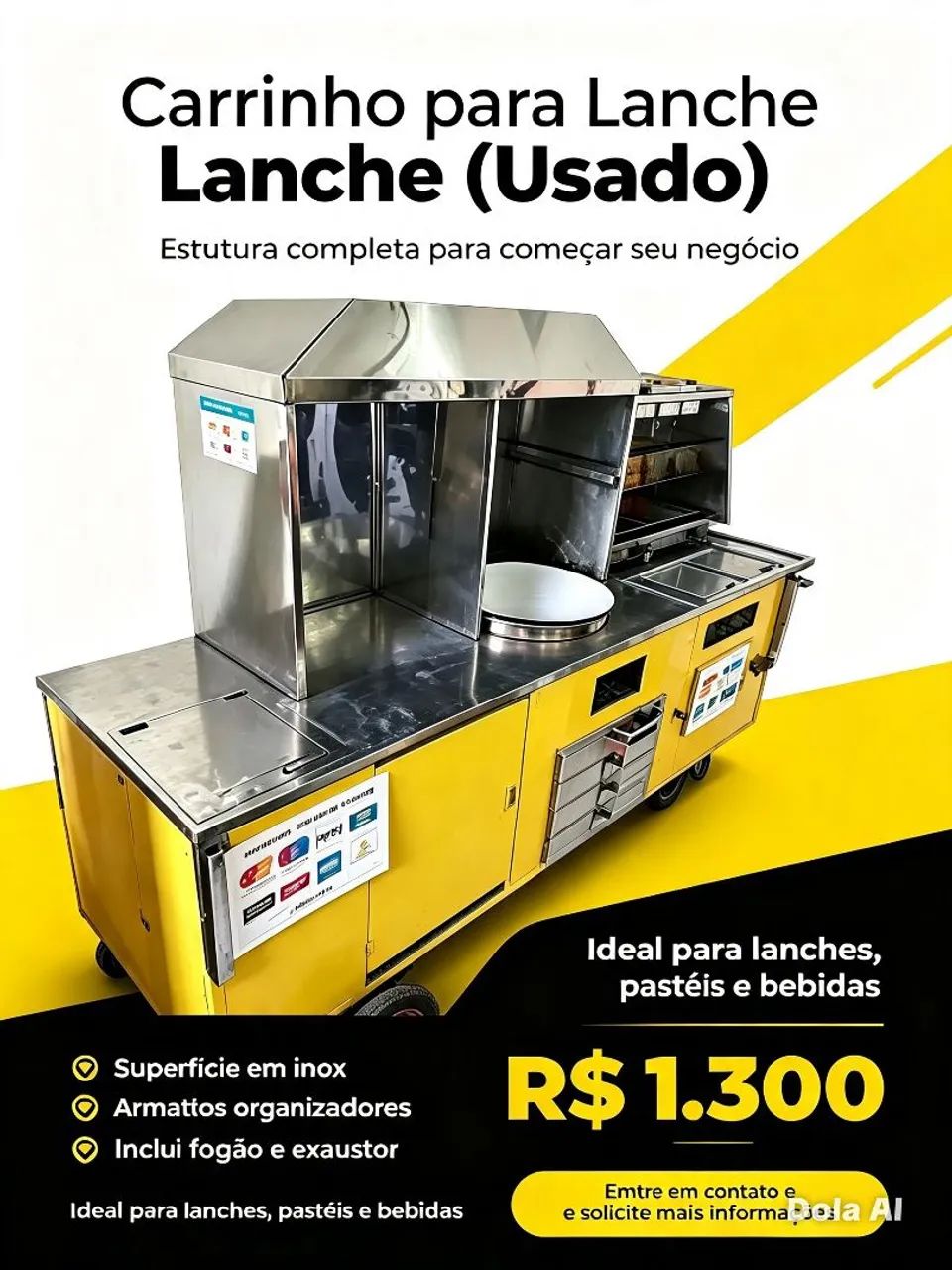 Carrinho para Lanche 