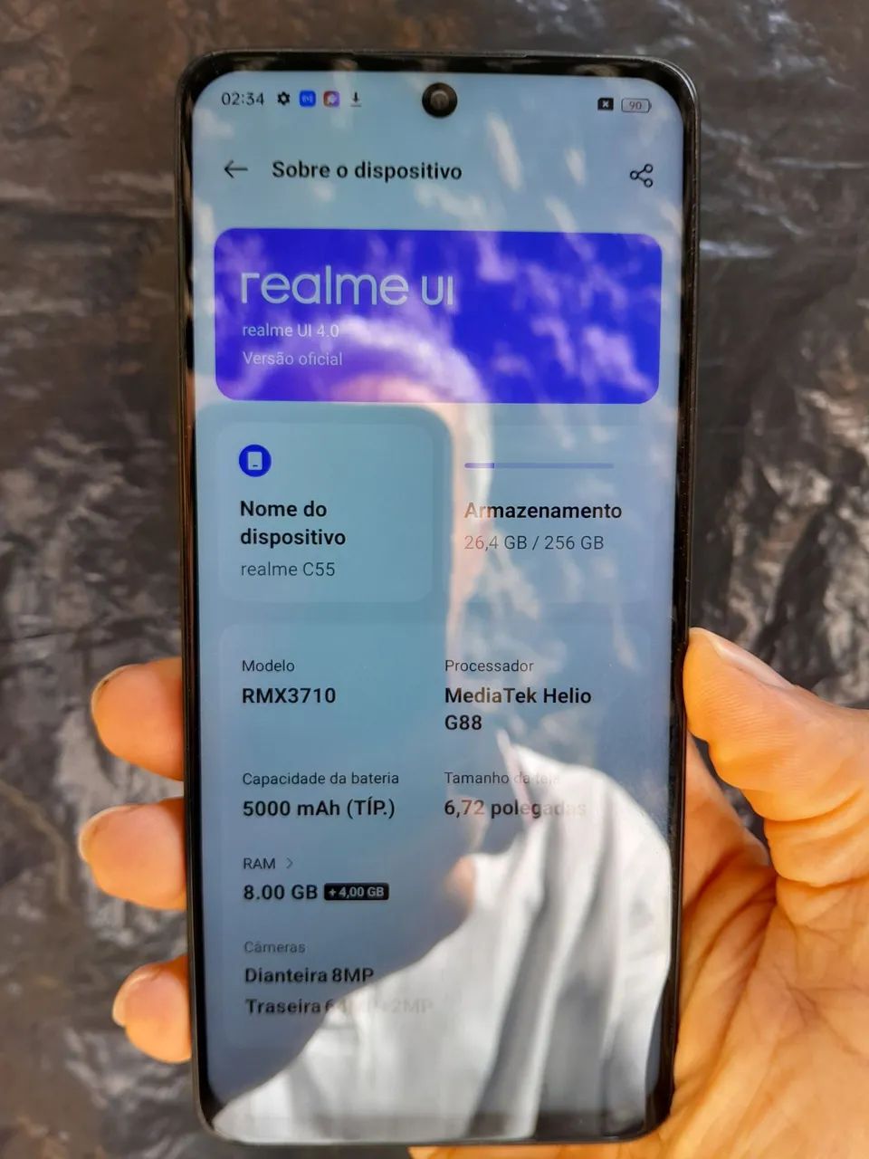 Realme C55 256GB 8GB de RAM seminovo  - Foto 4