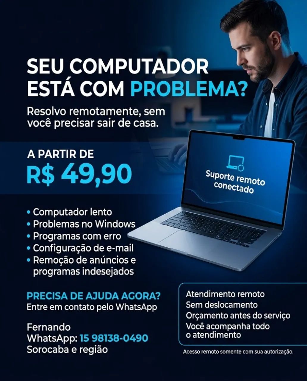 Computador Lento ou com Erros? Suporte Técnico Remoto! - Foto 2