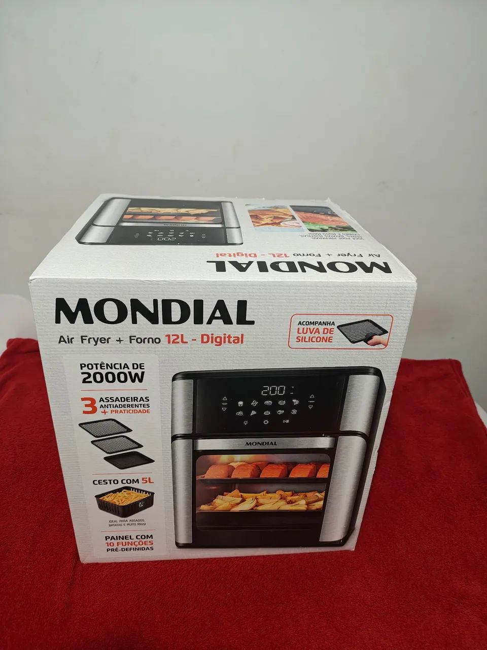 Fritadeira sem Óleo Mondial 12L- Nova, nunca usada, com nota e garantia (NÃO FAÇO MENOR) - Foto 3