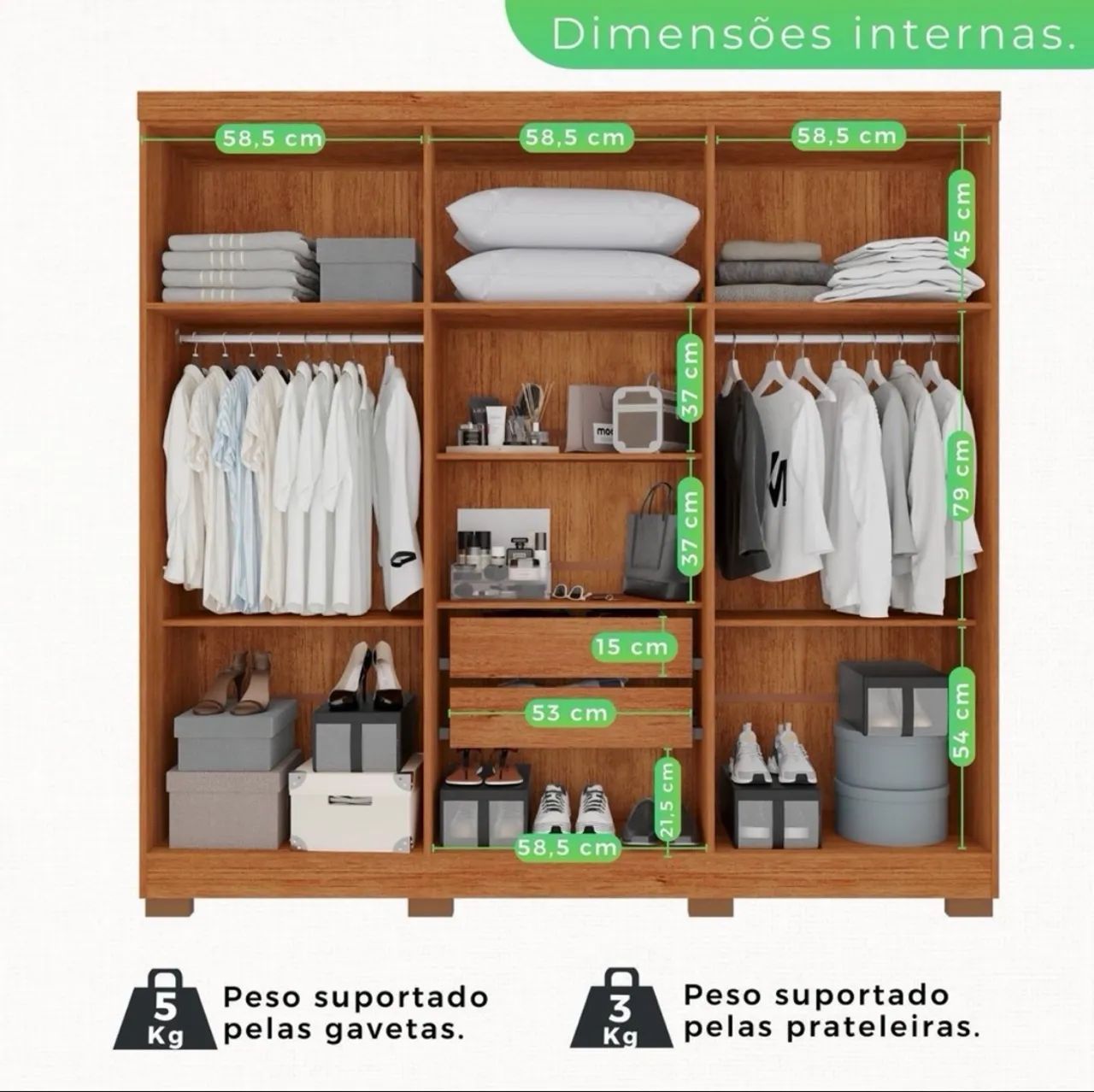Guarda roupa casal - Foto 3
