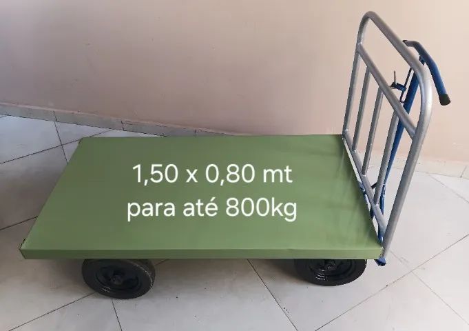 Carrinho Plataforma em Aço - Usado (excelente estado)