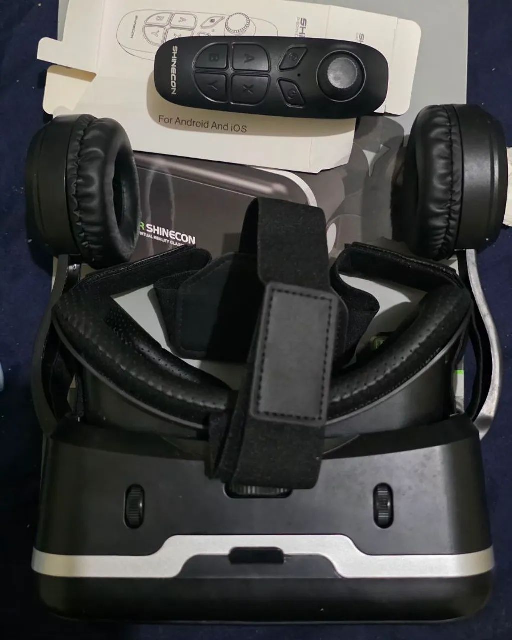 Óculos VR Shinecon SC-G04E com Fone e Controle Bluetooth - Foto 4