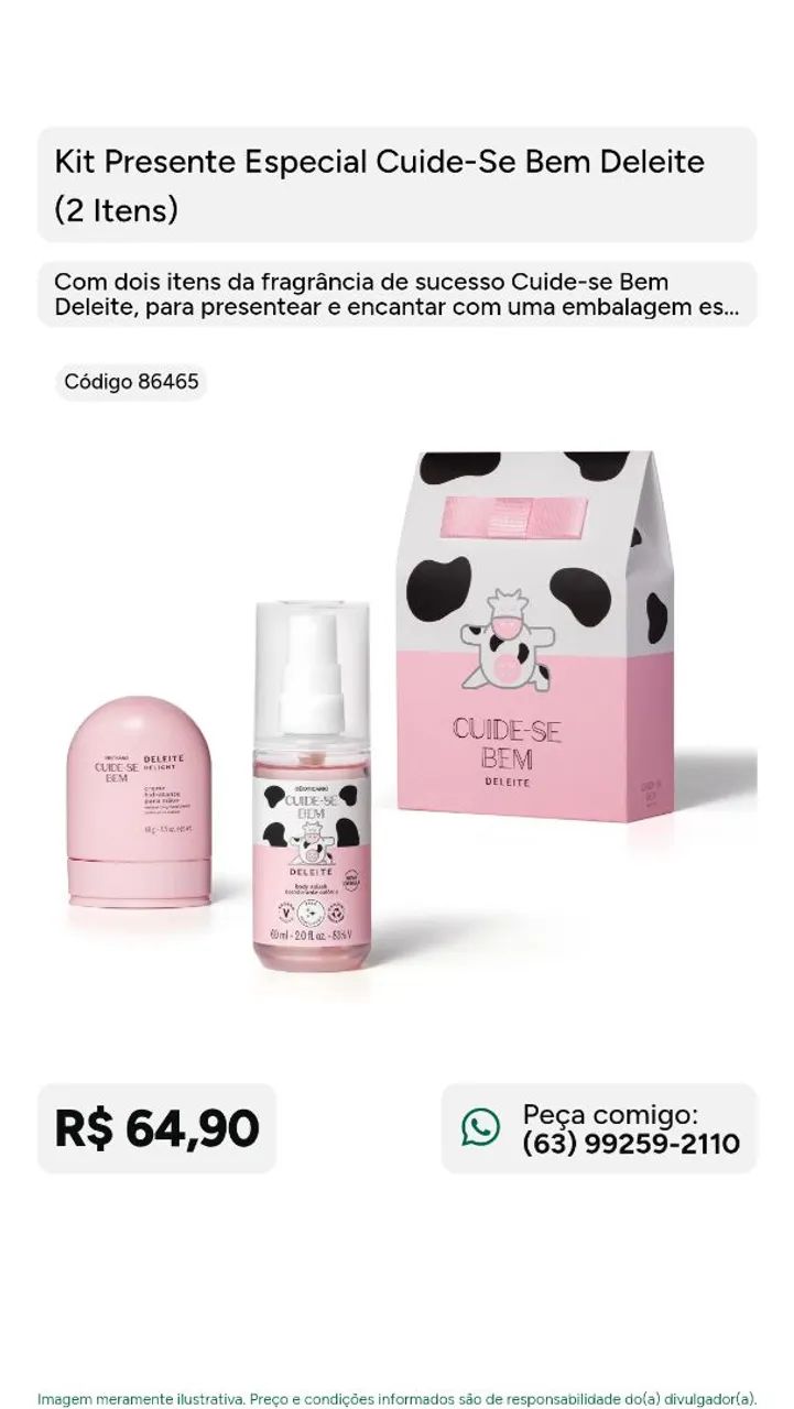 Kit de body Splash e creme esfoliante para as mãos  - Foto 2