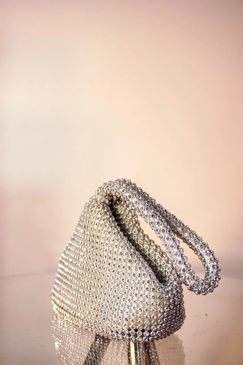  Bolsa de noite clutch triangular - Foto 2