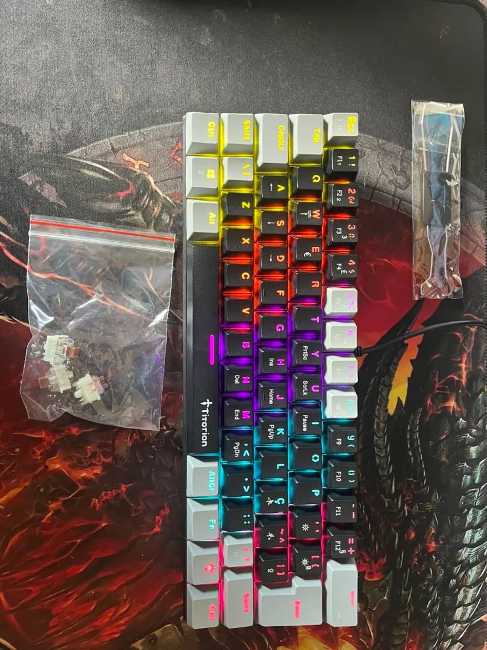 Teclado mecânico Switch Marrom