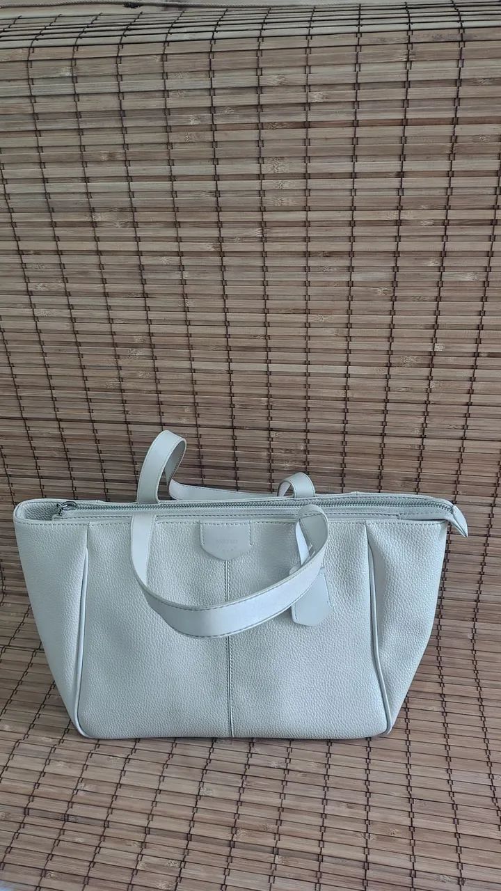 Bolsa em couro off white Arezzo novíssima  - Foto 2