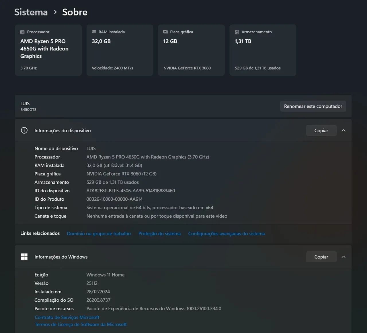 PC Gamer RTX 3060 (Periféricos separados) - Foto 4