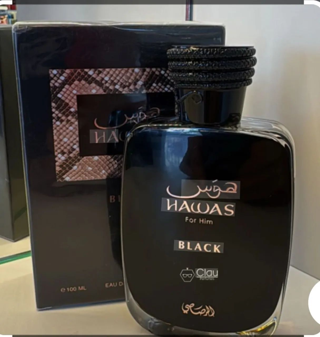 TikTokバズ香水ドバイ香水Hawas Black 100ml Perfume Eau de Parfum Rasasi Hawas Black Masculino 100 ml | Frete
