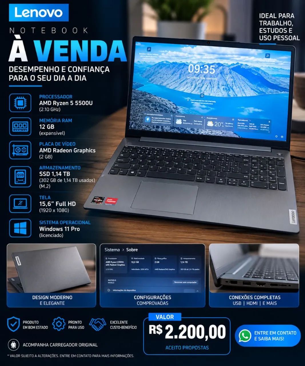 Vendo notebook 