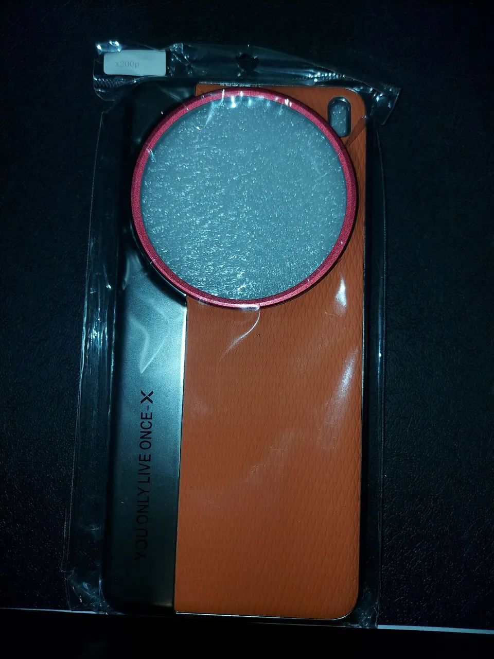 Capa Vivo X200 Pro (X200P) Couro laranja com Proteção de Câmera (Nova) - Foto 2