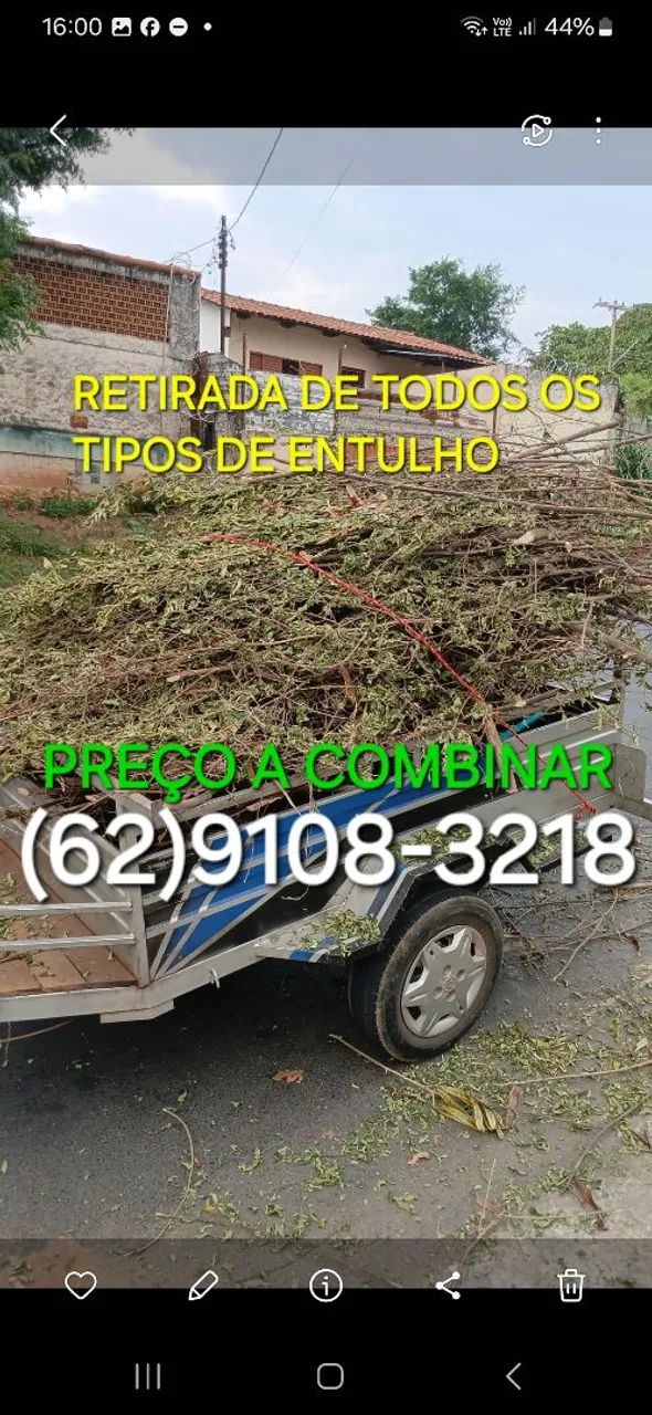 Serviço Retirada de entulho valor a combinar