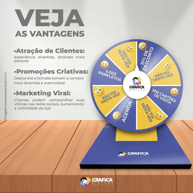 Roleta Personalizada para Empresas - Brindes e Promoções - Foto 2