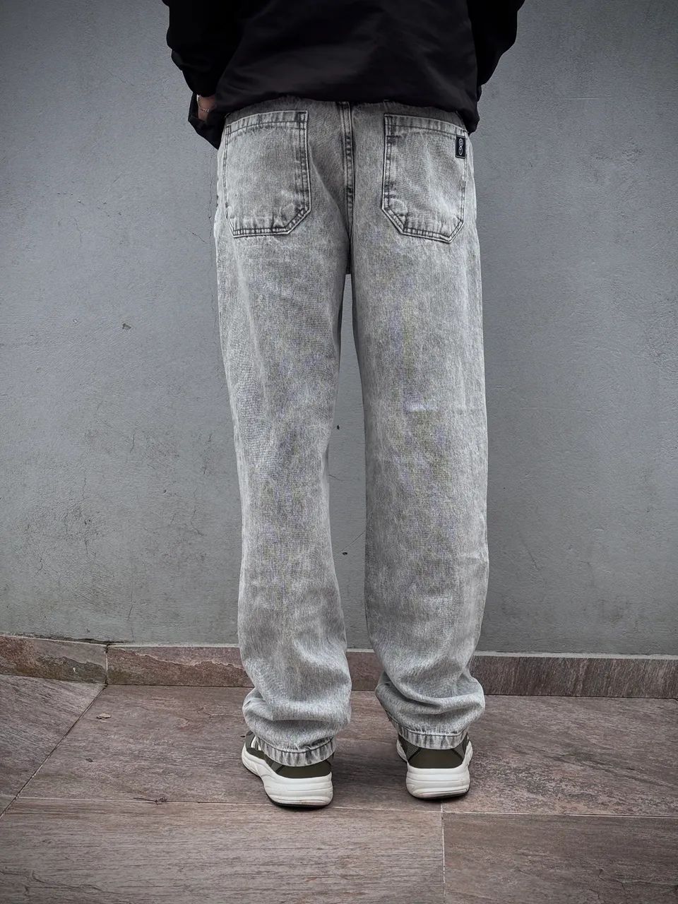 Calça Jeans Baggy Estonada GT - Cinza  - Foto 2