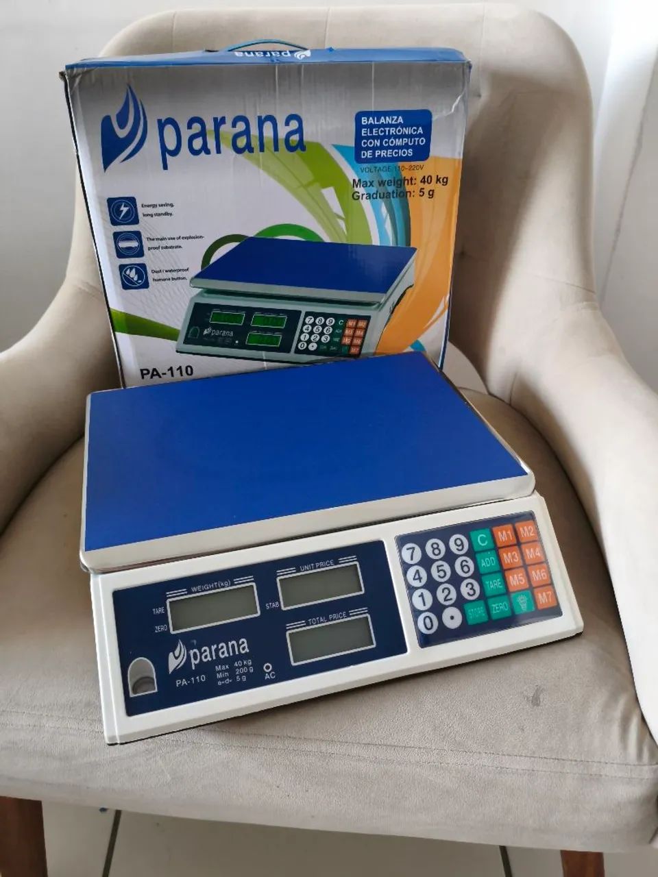 Balança digital 40 kg nova com bateria e cabos 