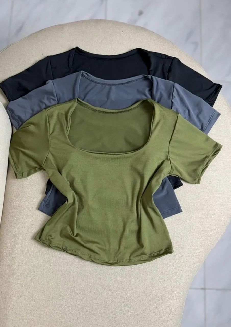 Semi Cropped Feminino em Microfibra  - Foto 4