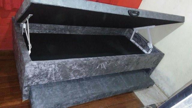Box baú auxiliar solteiro 88x188 Preço de fabrica só 549,00!! - Foto 2