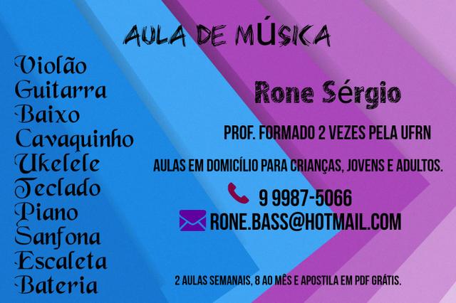 Aulas de música em domicílio!