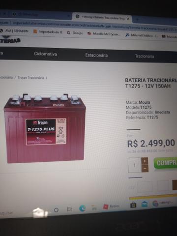 Baterias Trojan AGM 12V 150AH importadas dos Estados Unidos - Foto 5