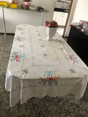 Toalha de mesa redonda estampada para 4 lugares Especial Natalino - Criando  com Pedaço de Pano