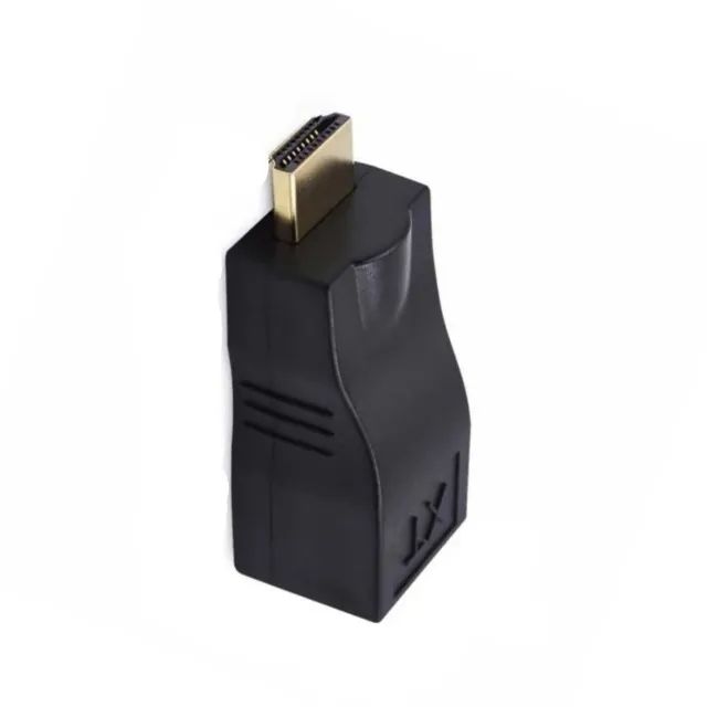 Extensor Adaptador Hdmi Ultra Hd Cabo Rj45 Pc Monitor Tv Led - Foto 3