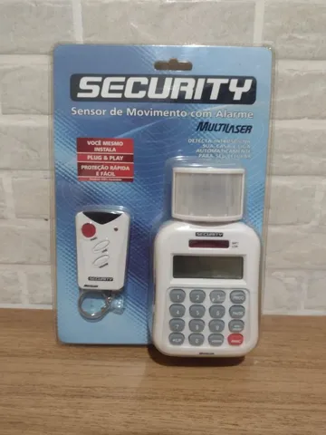 SENSOR DE MOVIMENTO COM ALARME COM DISCADOR AUTOMÁTICO SECURITY MULTILASER (NOVO)
