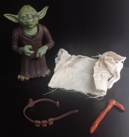 Yoda Start Wars 12cm Com Acessórios - Foto 2