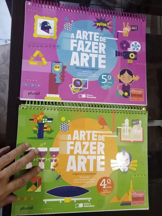 Dois livros didáticos A arte de fazer Arte 4° e 5° ano do ens. Fundamental - Foto 2