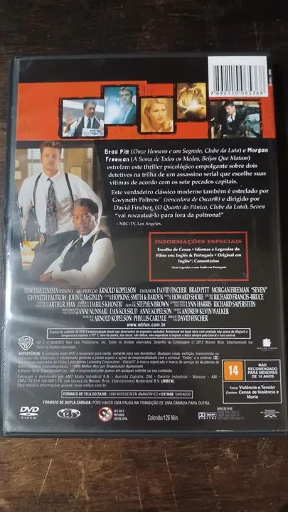 Seven os sete pedras capitais filme dvd  - Foto 2