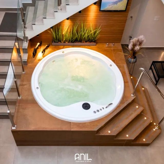 Spa ofurô redondo para 6 pessoas em Minas Gerais - Preço de fábrica  - Foto 4