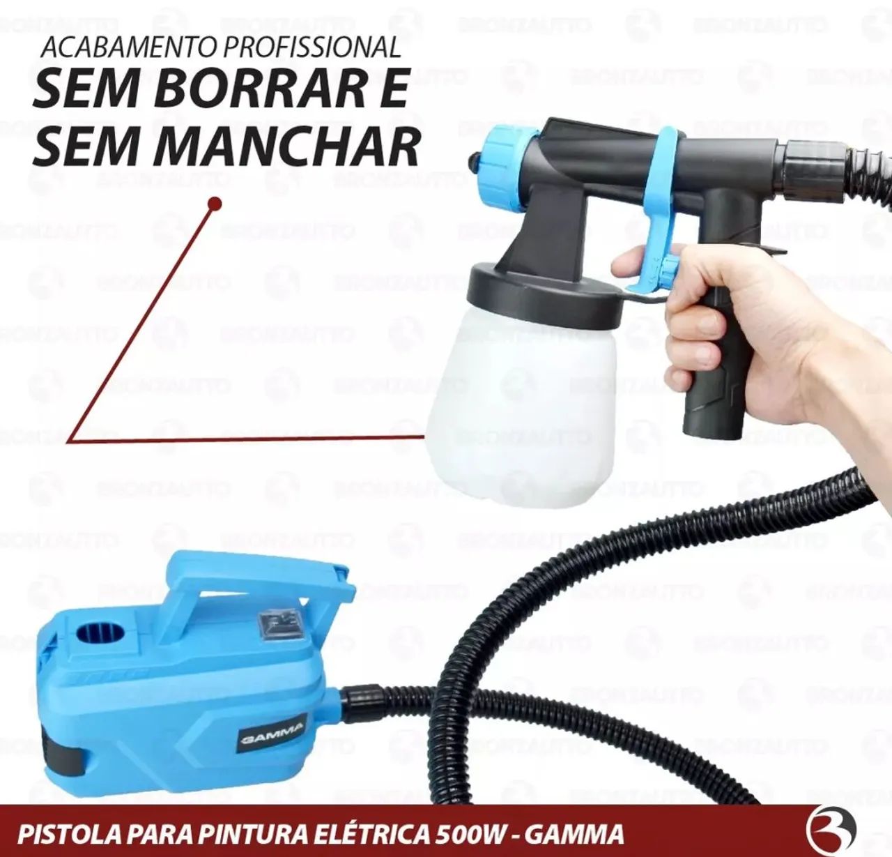 Pistola de Pintura Elétrica Gamma 500W - Nova - Foto 3