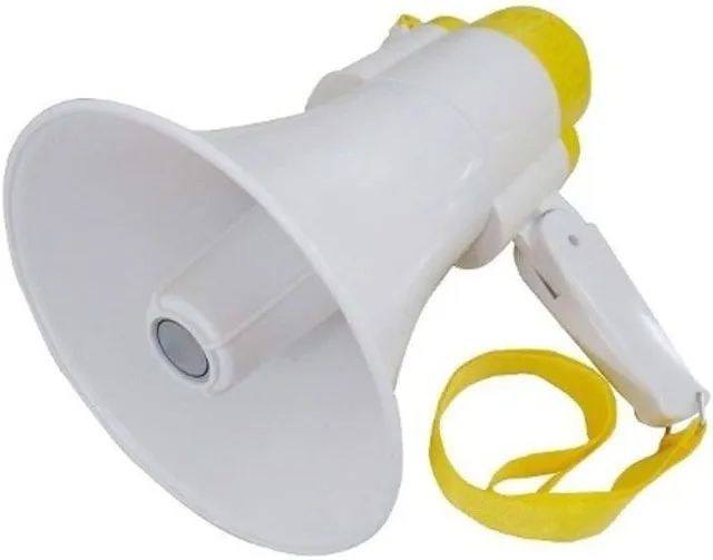 Megafone Portátil Profissional Recarregável Com Sirene Musical E Gravador Bivolt - Coimbra - Foto 3