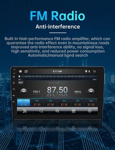 Multimídia 9 polegadas 3/32GB Carplay sem fios  - Foto 5