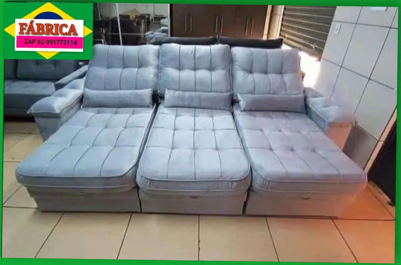 Sofá Retrátil E Reclinável 2.90 LARGURA COBRIMOS ofertas da OLX