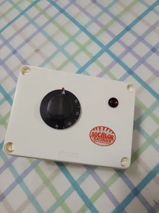 Comando analógico regulador temperatura da sauna 