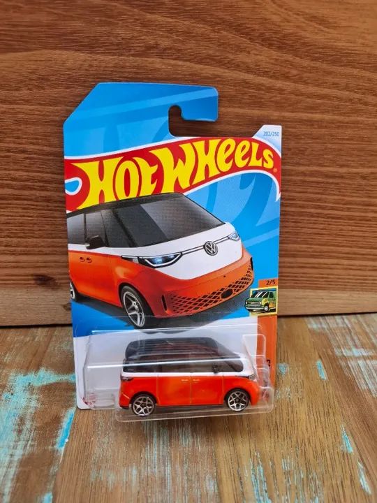Kombi van elétrica hot wheels Vermelha - Foto 3