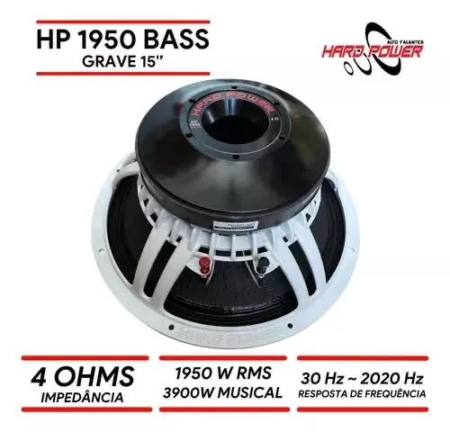 Auto Falante Hard Power 15 e 18 3900w novo 1 ano de Garantia