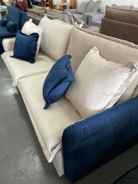 Sofá Cama Retrátil 2,20m Molas Bonnel Pillow Top tt65 - Foto 2