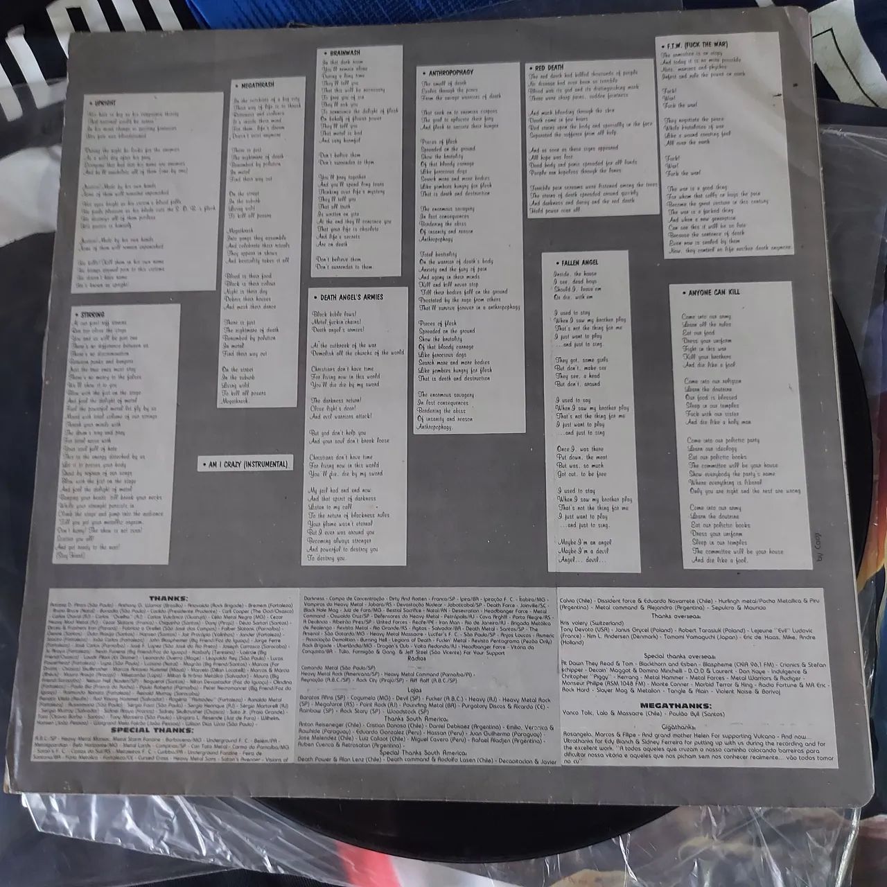 Lp Vulcano Anthrophagy 1° Press, Impecável Fallen Angel - Foto 5