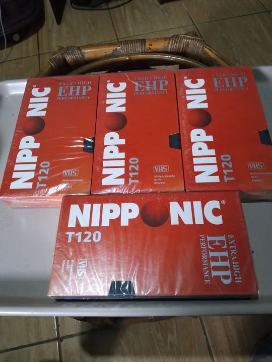 Fitas VHS Nipponic T120 EHP - Extra High Performance