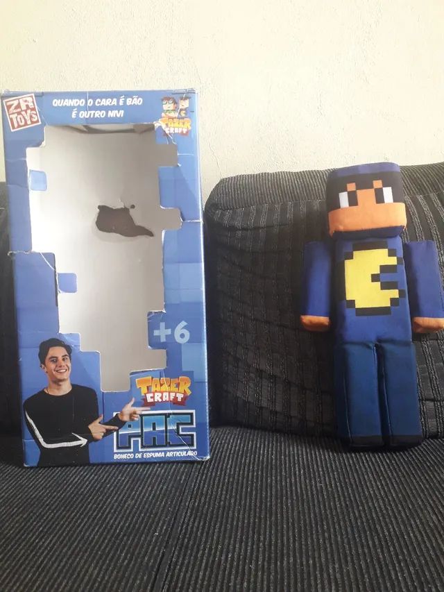 Boneco PAC, minecraft  