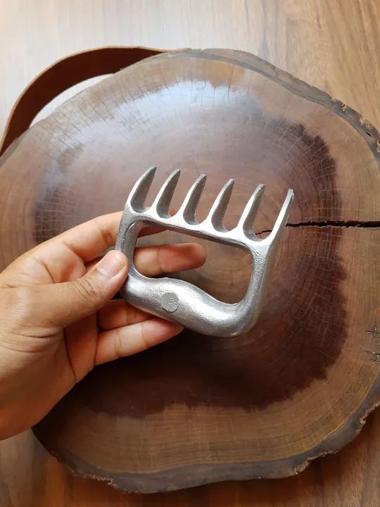 Garfo estilo garra de urso para churrasco e cozinha - Foto 3
