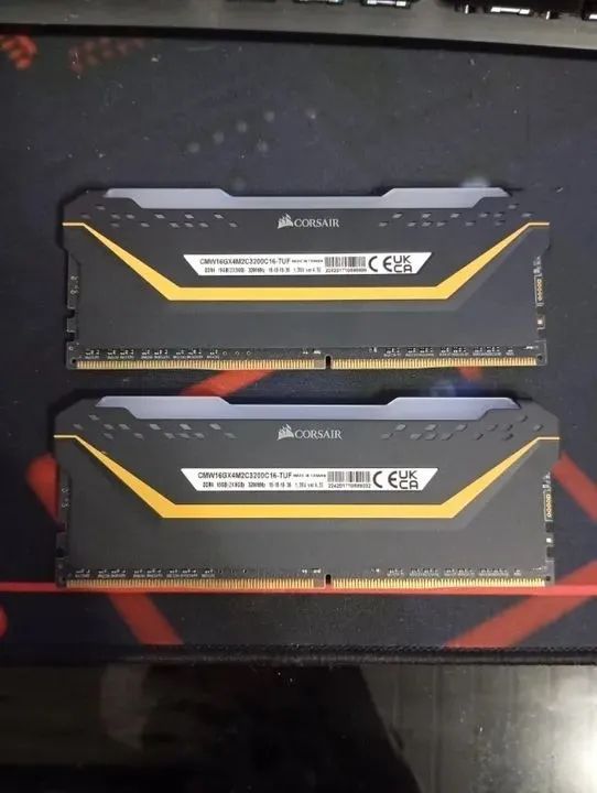 Memória RAM Corsair Vengeance RGB Pro TUF, 16GB (2x8GB), 3200MHz, DDR4, CL18, Preto - Foto 4