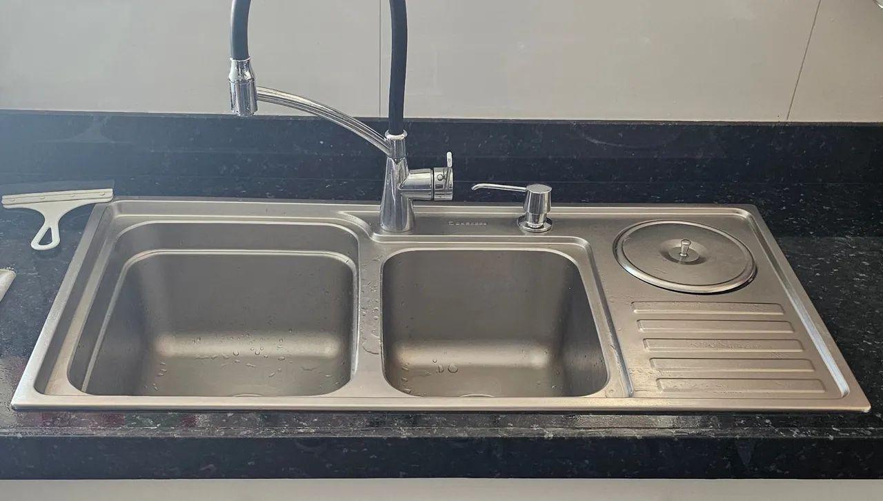 Cuba Dupla com Lixeira Funzionale 920x450x230mm - Debacco