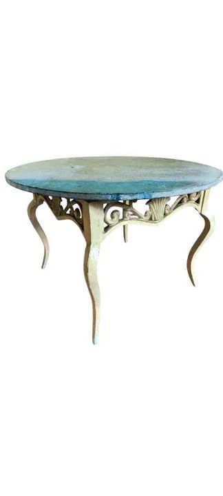 Mesa provençal de centro de metal antiga - Foto 2