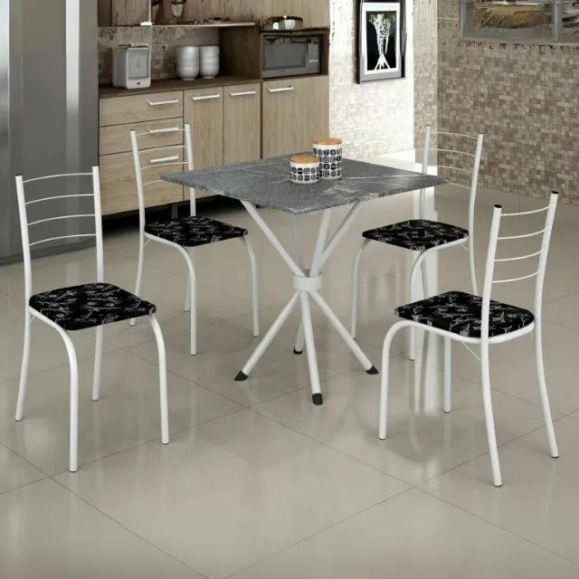Mesa 4 Cadeiras Rio 70×70 - Teixeira 